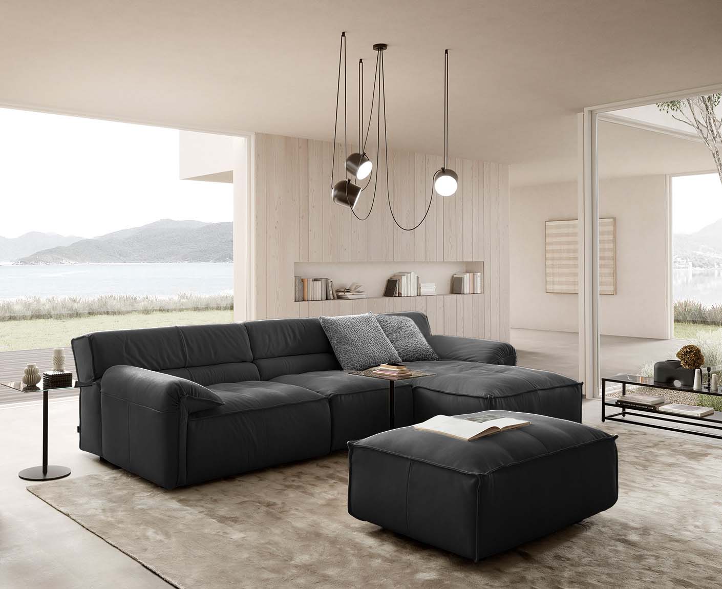 designwerk Vola Ecksofa | 315 x 186 cm | Echtleder