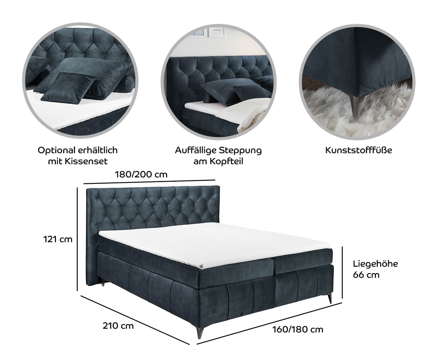 Pembroke Boxspringbett Doppelbett