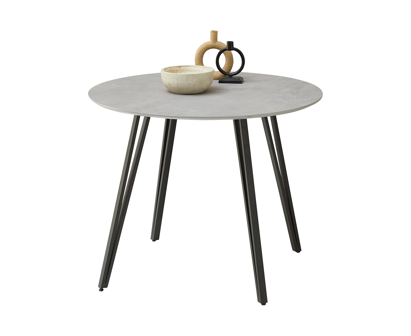 Floris Esstisch Ø 80 cm Steinoptik