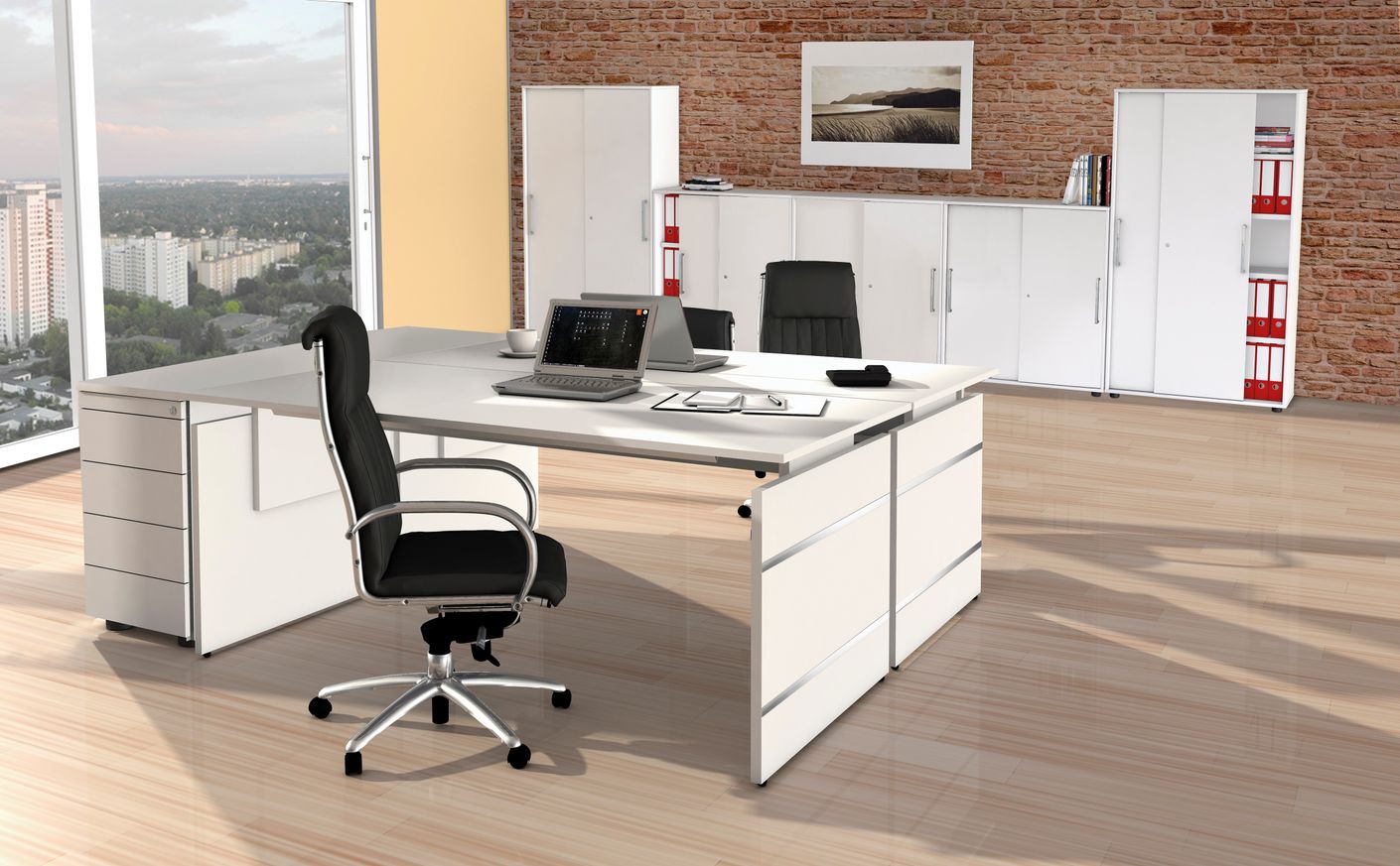 FORM 4 TYP22 Komplettbüro Weiß