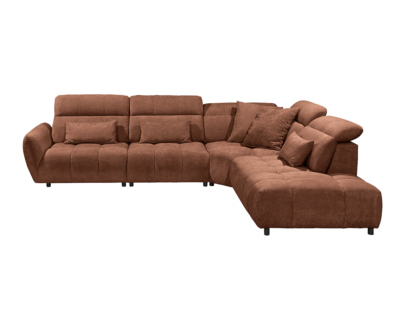 Franklin Ecksofa 339 x 285 cm, mit verstellbaren Kopfstützen
