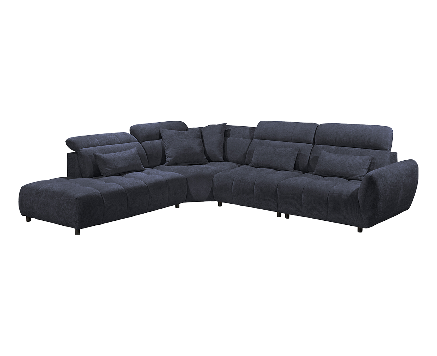 Franklin Ecksofa 339 x 285 cm, mit verstellbaren Kopfstützen