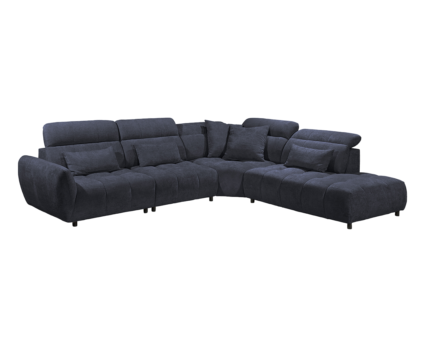 Franklin Ecksofa 339 x 285 cm, mit verstellbaren Kopfstützen