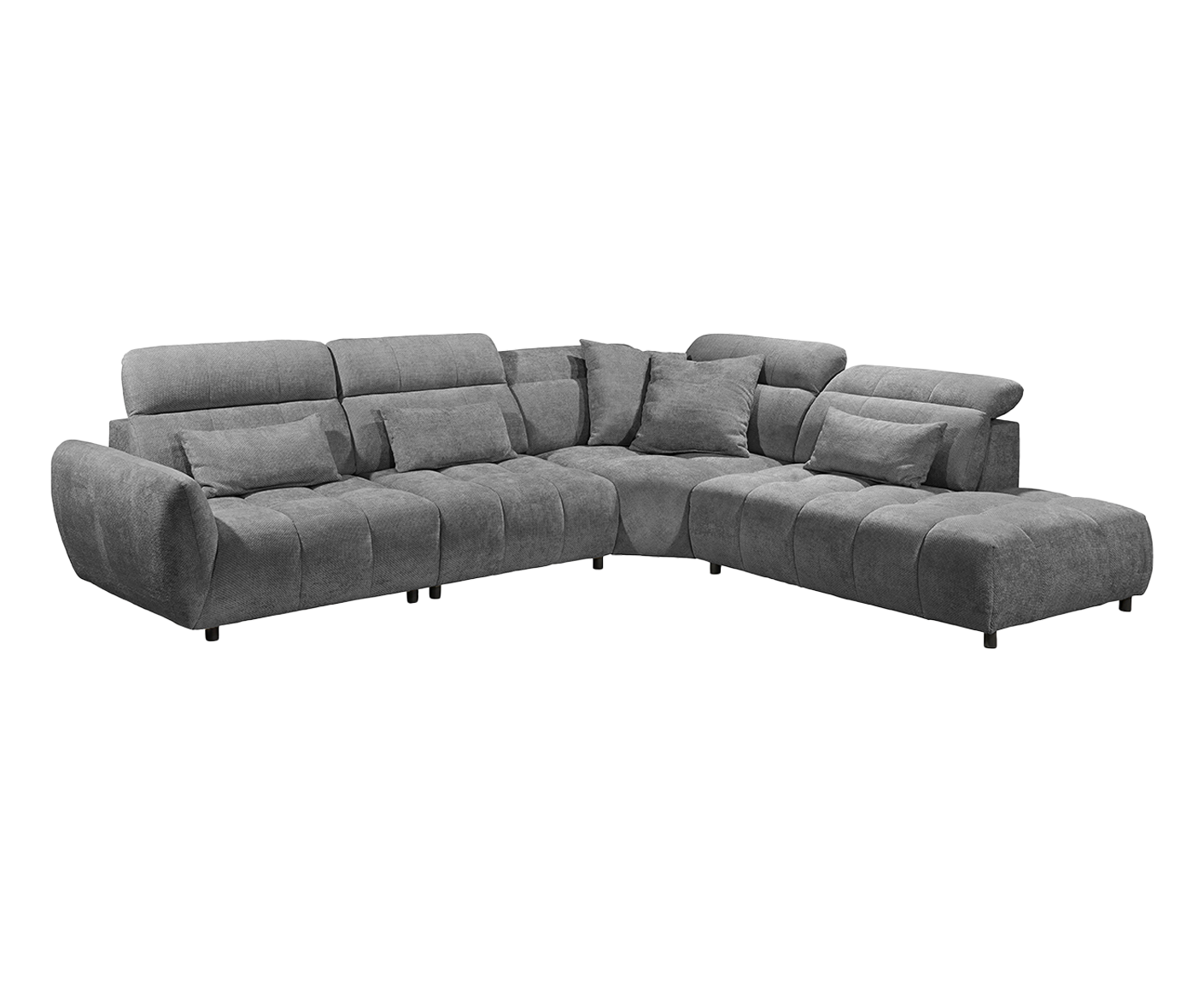 Franklin Ecksofa 339 x 285 cm, mit verstellbaren Kopfstützen