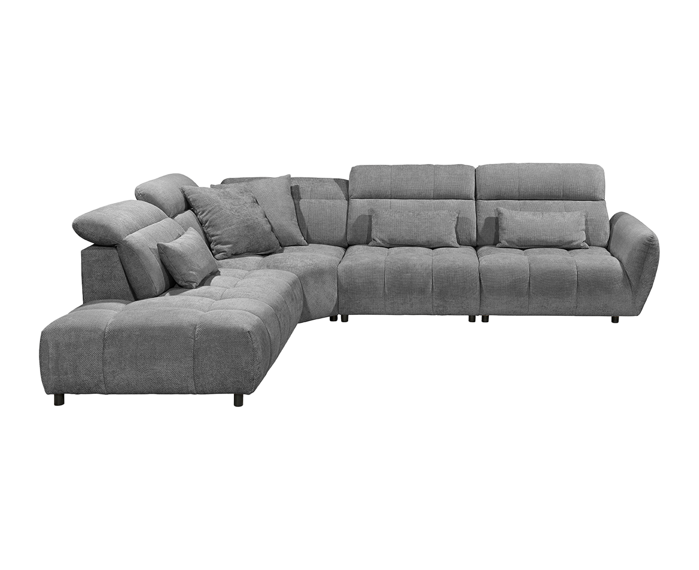 Franklin Ecksofa 339 x 285 cm, mit verstellbaren Kopfstützen