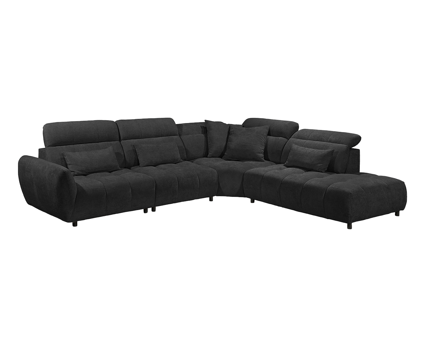 Franklin Ecksofa 339 x 285 cm, mit verstellbaren Kopfstützen