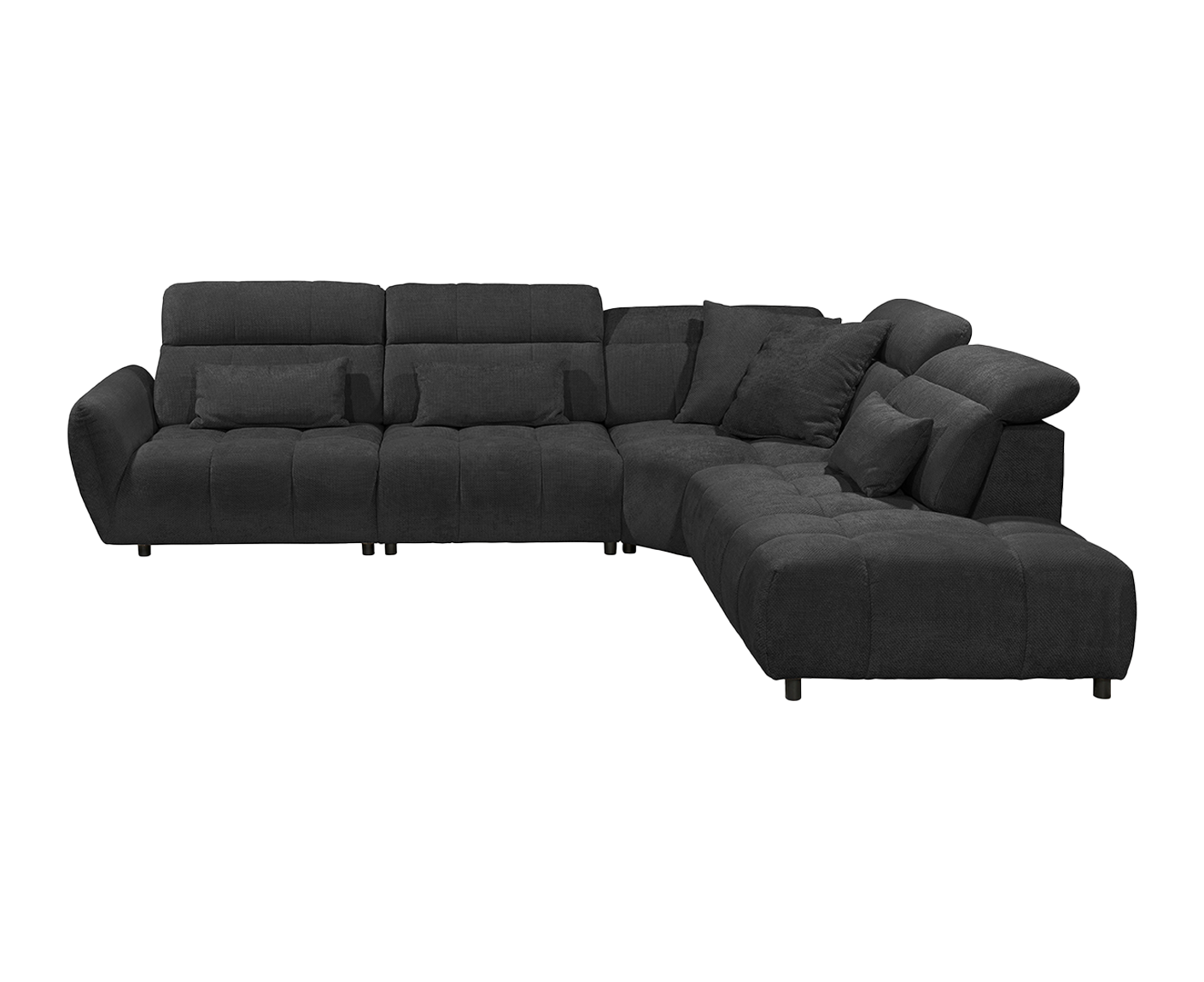 Franklin Ecksofa 339 x 285 cm, mit verstellbaren Kopfstützen