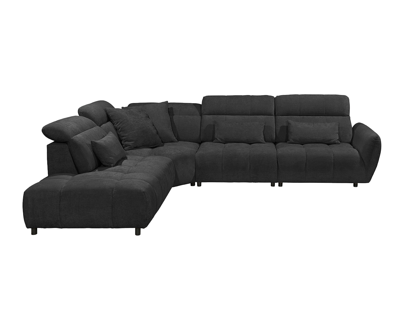 Franklin Ecksofa 339 x 285 cm, mit verstellbaren Kopfstützen