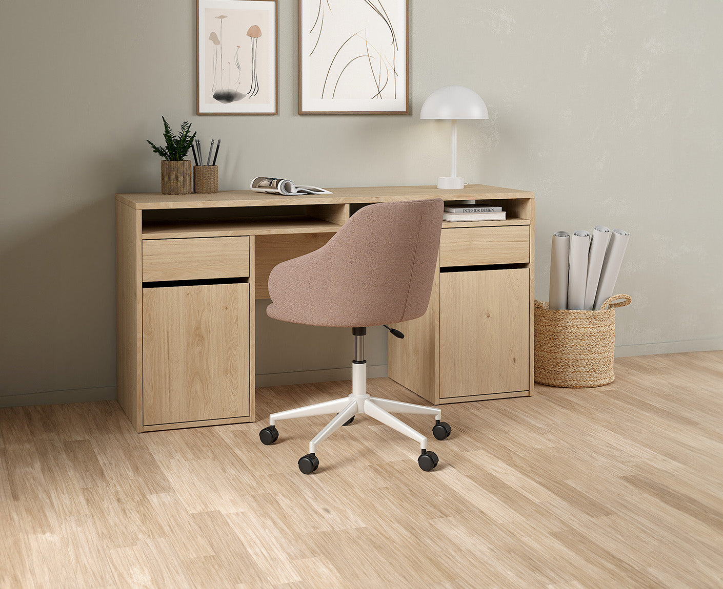 Function Plus Schreibtisch 2 Türen + 2 Schubladen