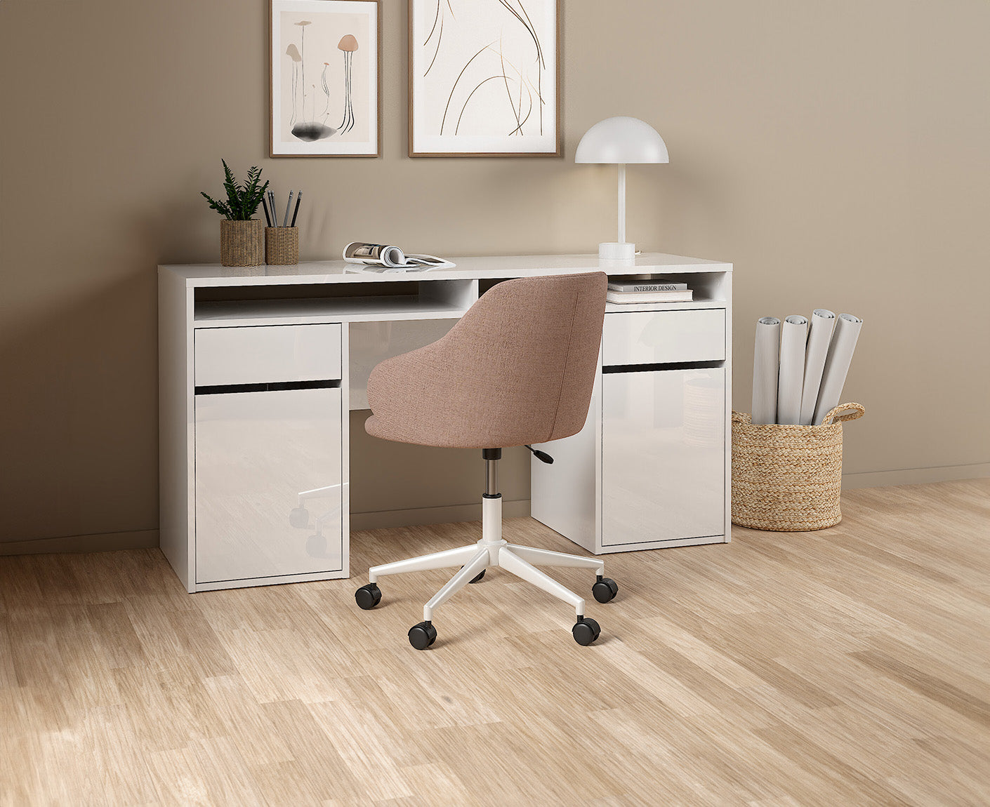 Function Plus Schreibtisch 2 Türen + 2 Schubladen
