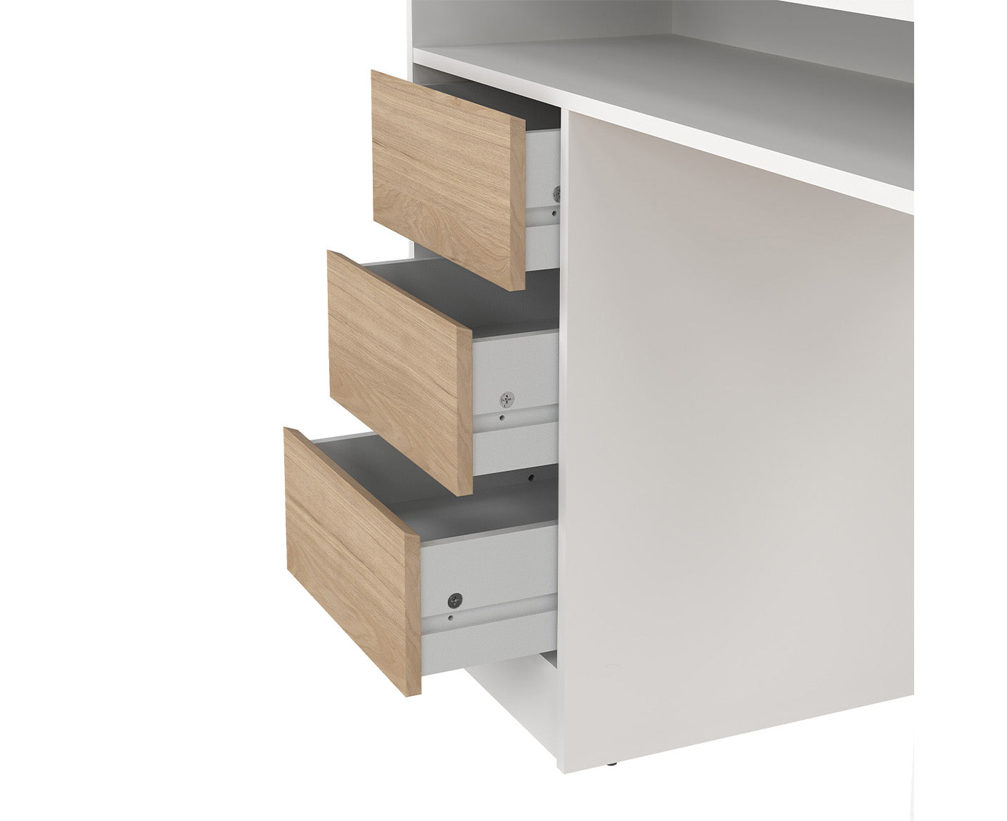 Function Plus Schreibtisch 1 Tür + 3 Schubladen