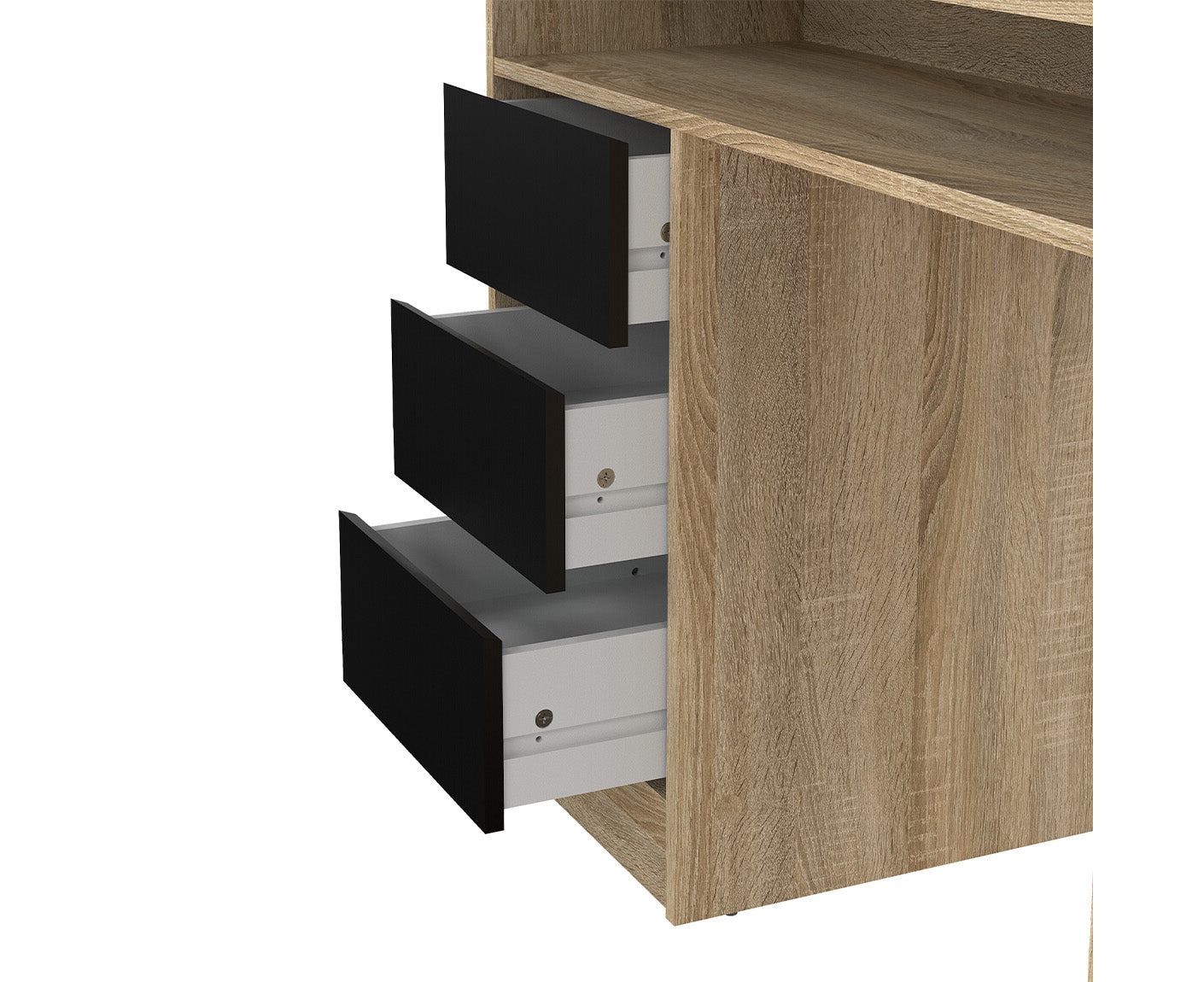 Function Plus Schreibtisch 1 Tür + 3 Schubladen