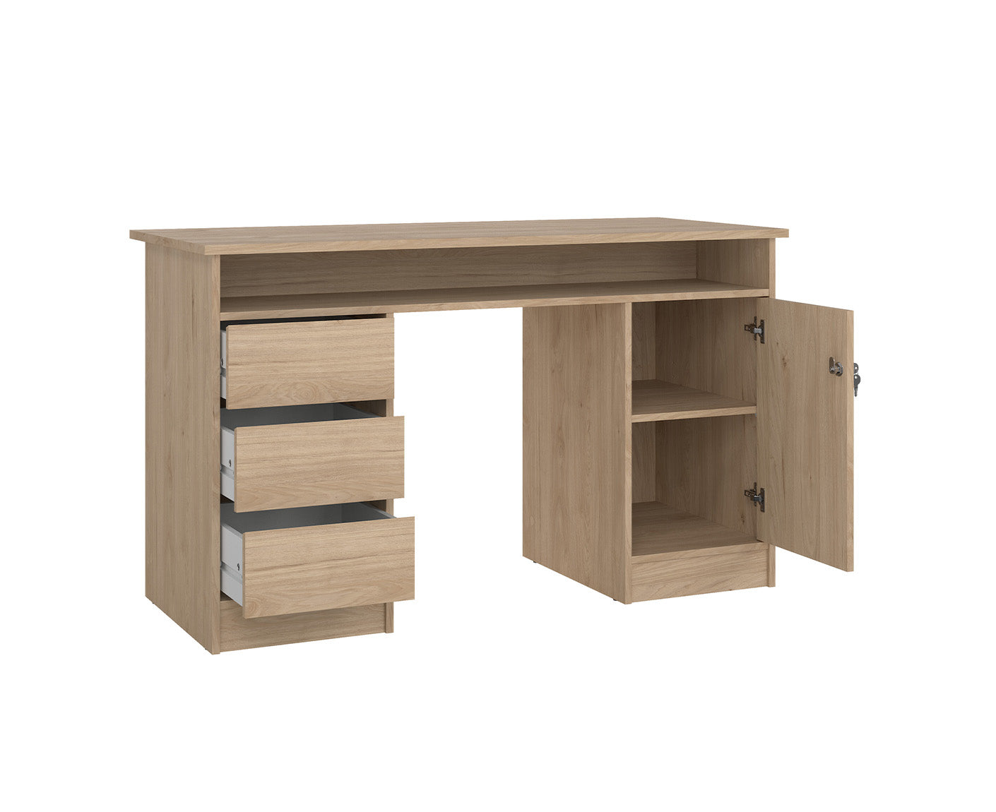 Function Plus Schreibtisch 1 Tür + 3 Schubladen