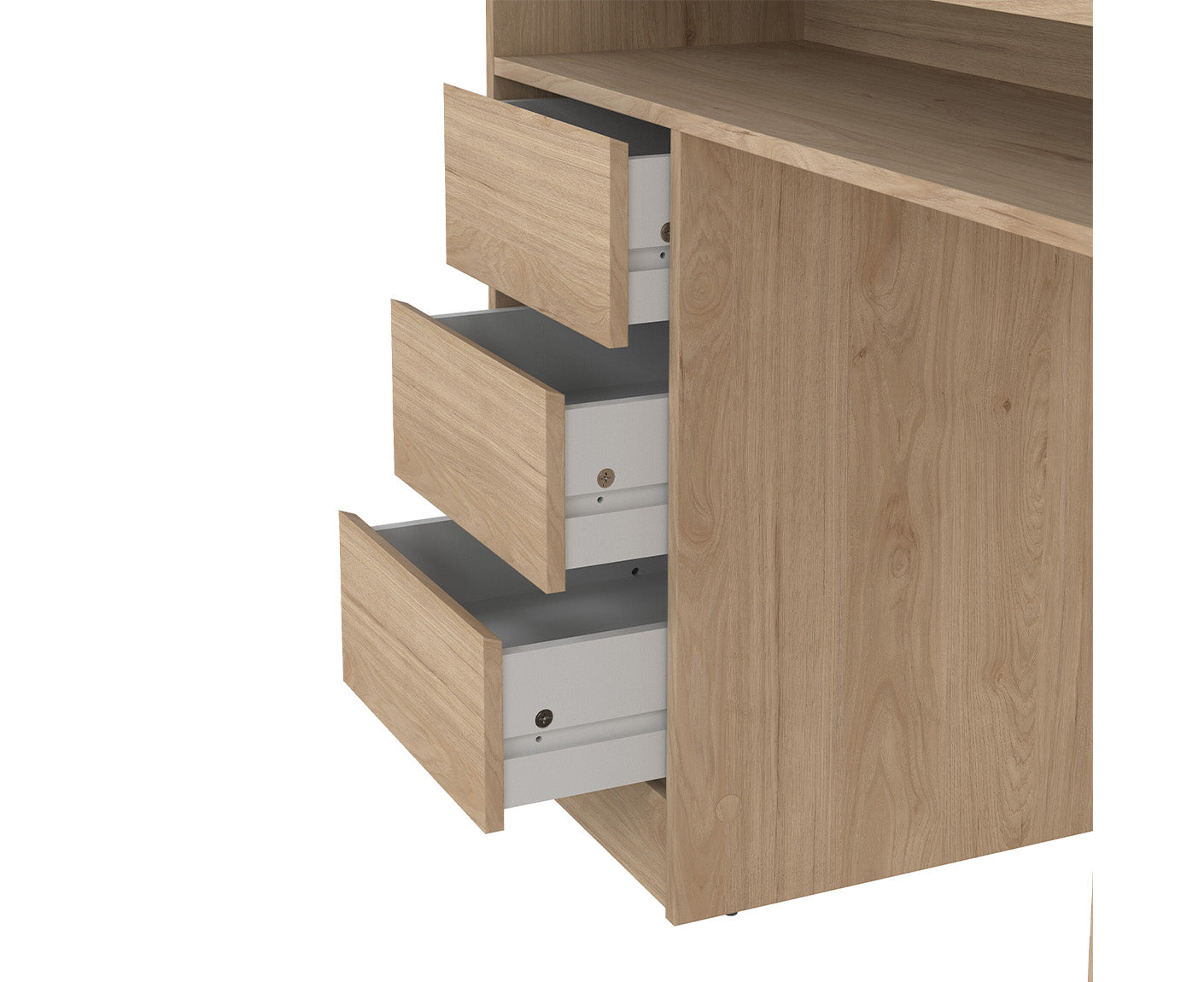 Function Plus Schreibtisch 1 Tür + 3 Schubladen