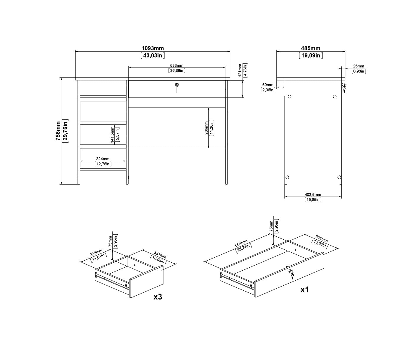Function Plus Schreibtisch