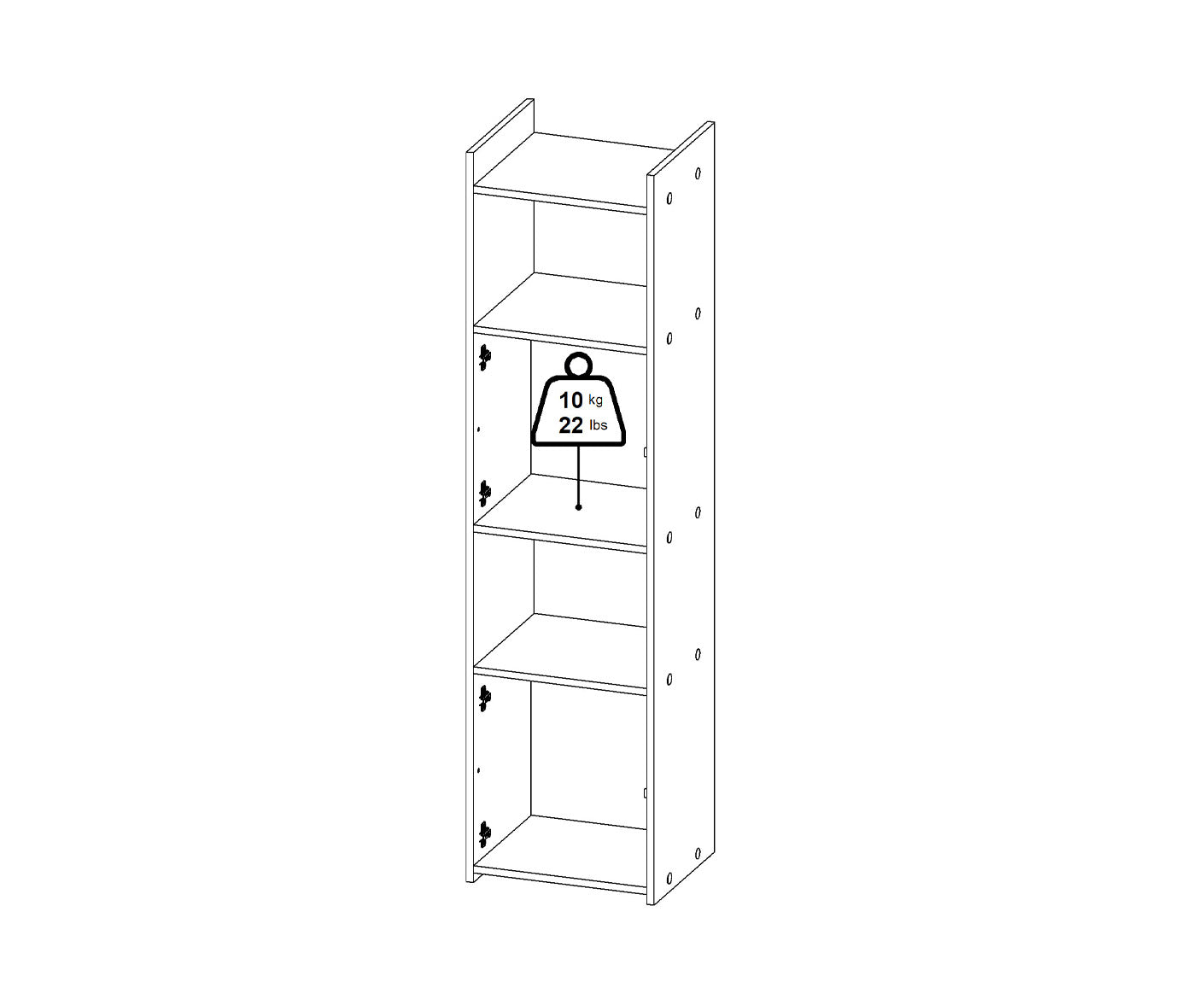 Function Plus Regal 2 Türen