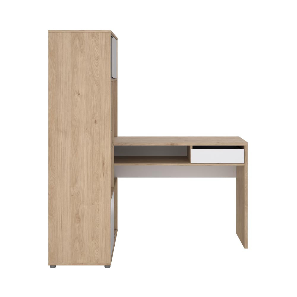Function Plus Schreibtisch Jackson Hickory Weiß