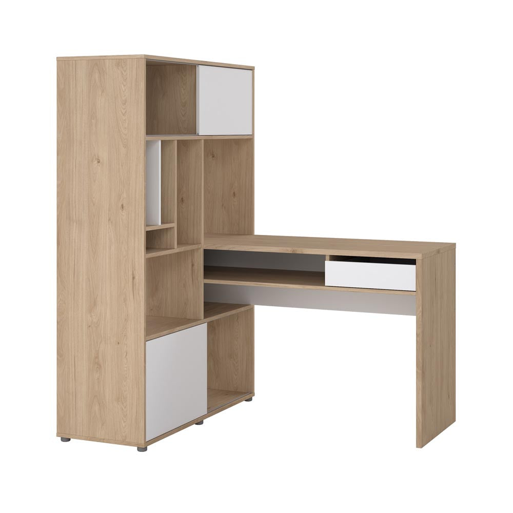 Function Plus Schreibtisch Jackson Hickory Weiß