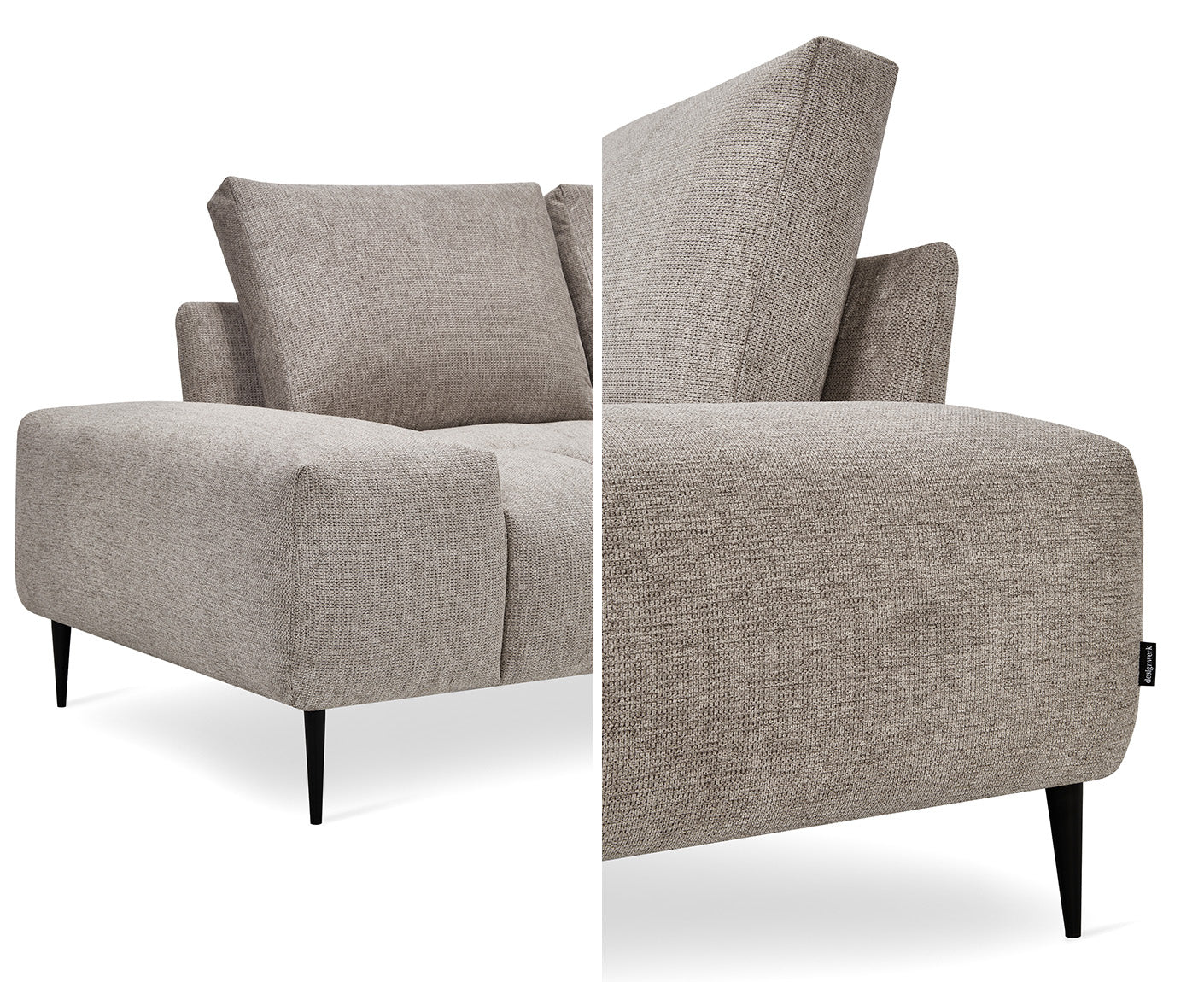 designwerk Gianni Ecksofa | 320 x 162 cm | Chenillegewebe