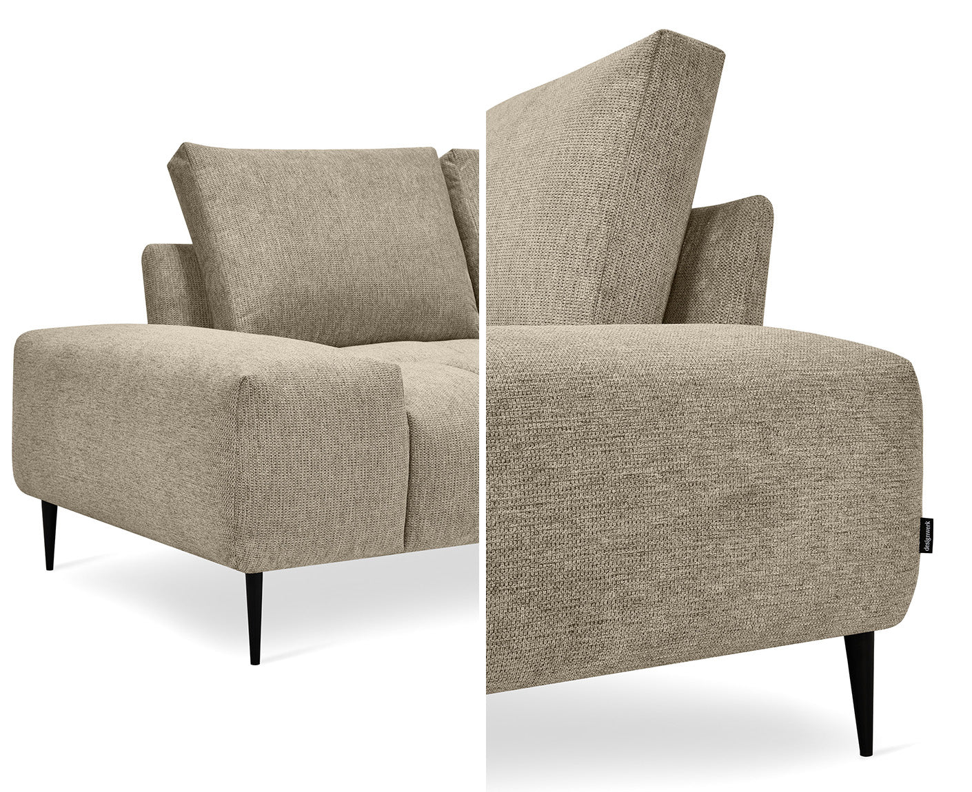 designwerk Gianni Ecksofa | 320 x 162 cm | Chenillegewebe