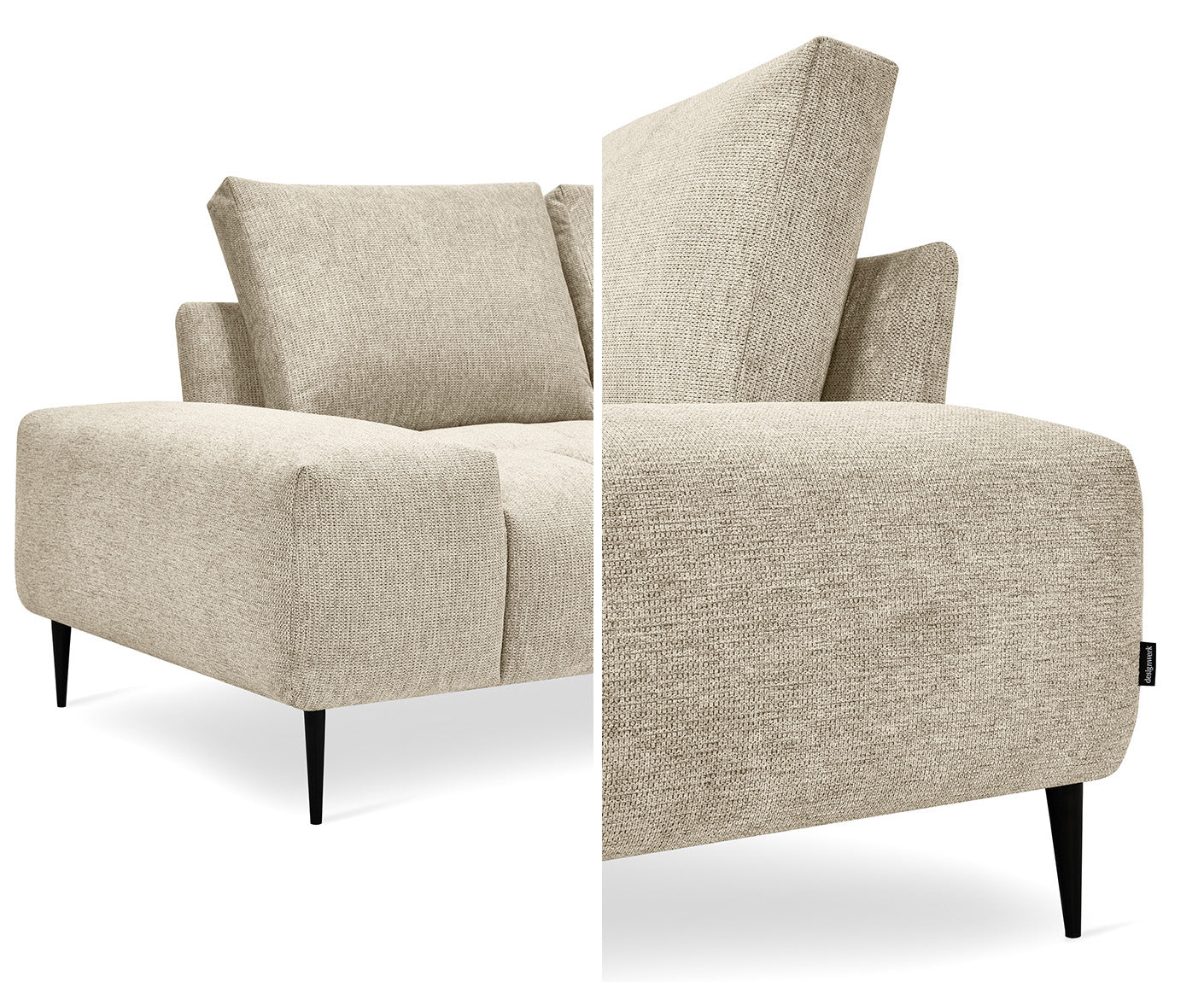 designwerk Gianni Ecksofa | 320 x 162 cm | Chenillegewebe