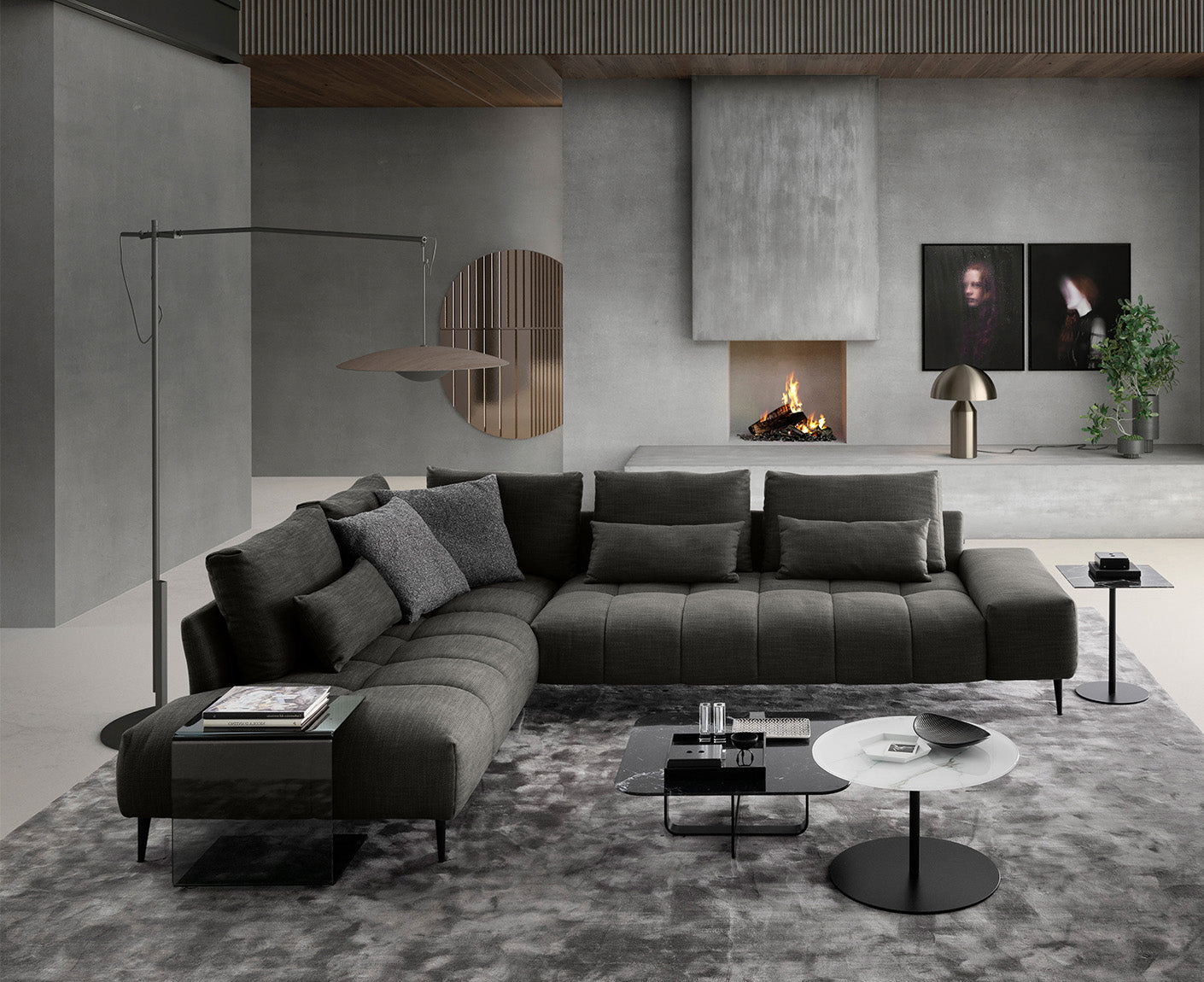 designwerk Gianni Ecksofa | 312 x 231 cm | Flachgewebe