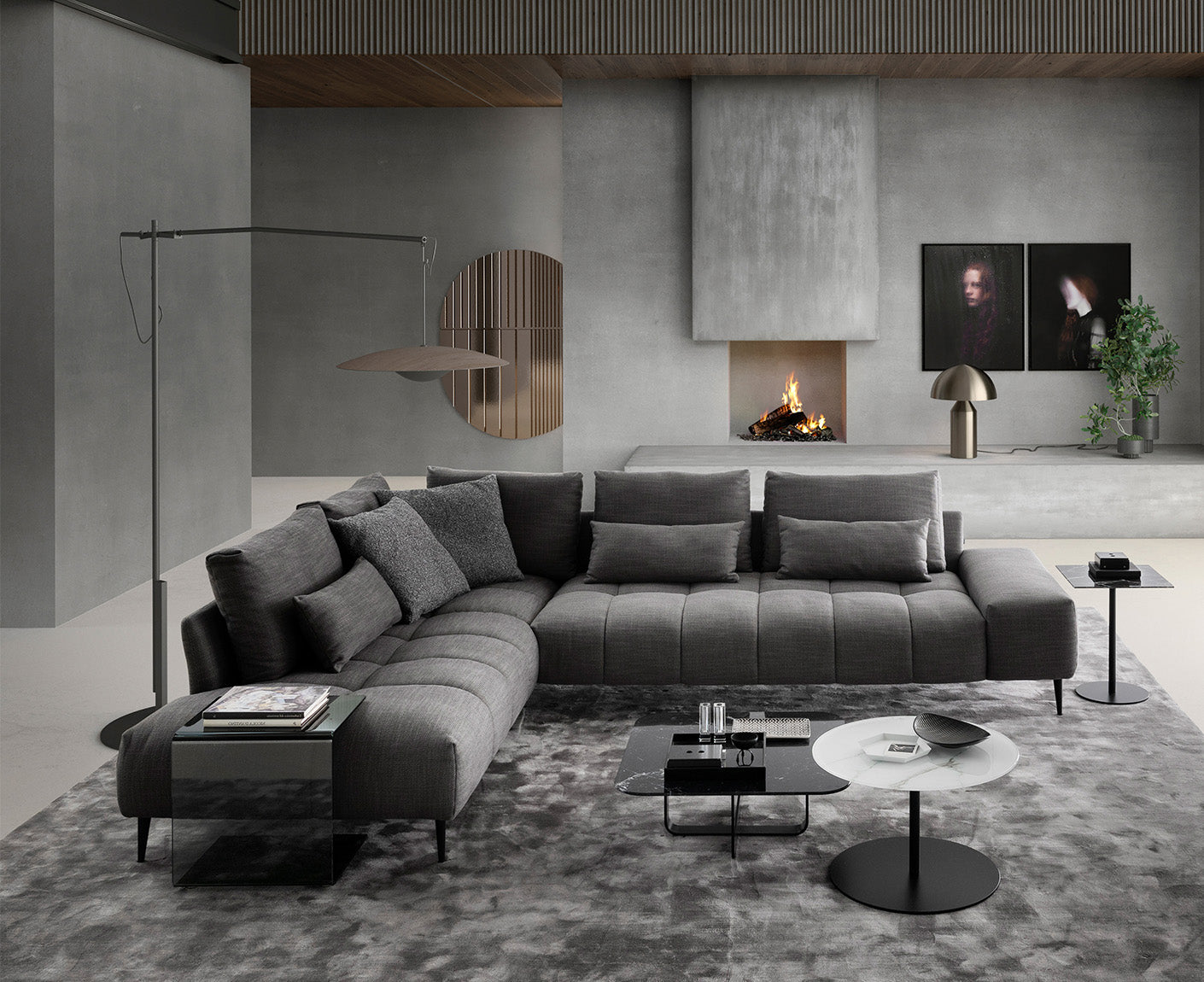 designwerk Gianni Ecksofa | 312 x 231 cm | Flachgewebe