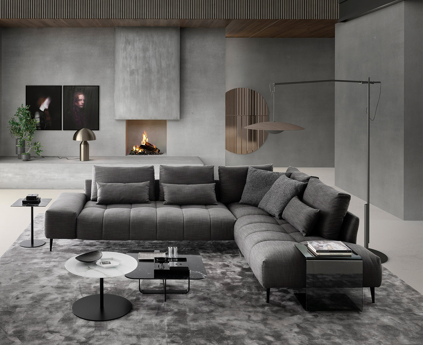 designwerk Gianni Ecksofa | 312 x 231 cm | Flachgewebe