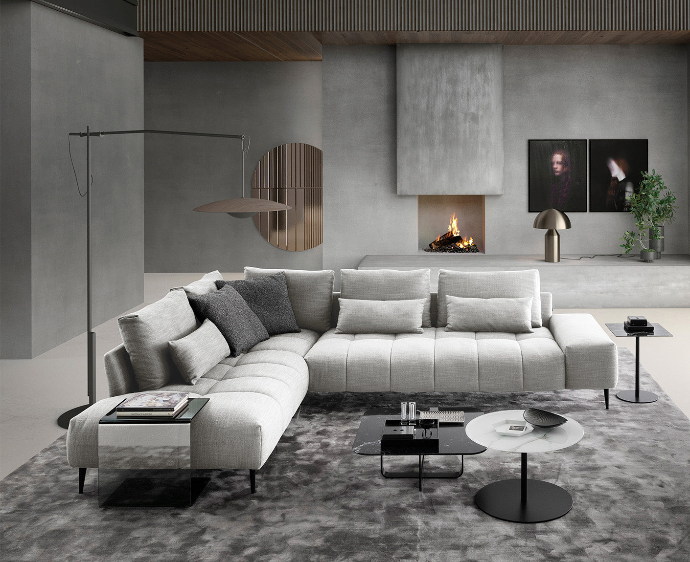 designwerk Gianni Ecksofa | 312 x 231 cm | Flachgewebe