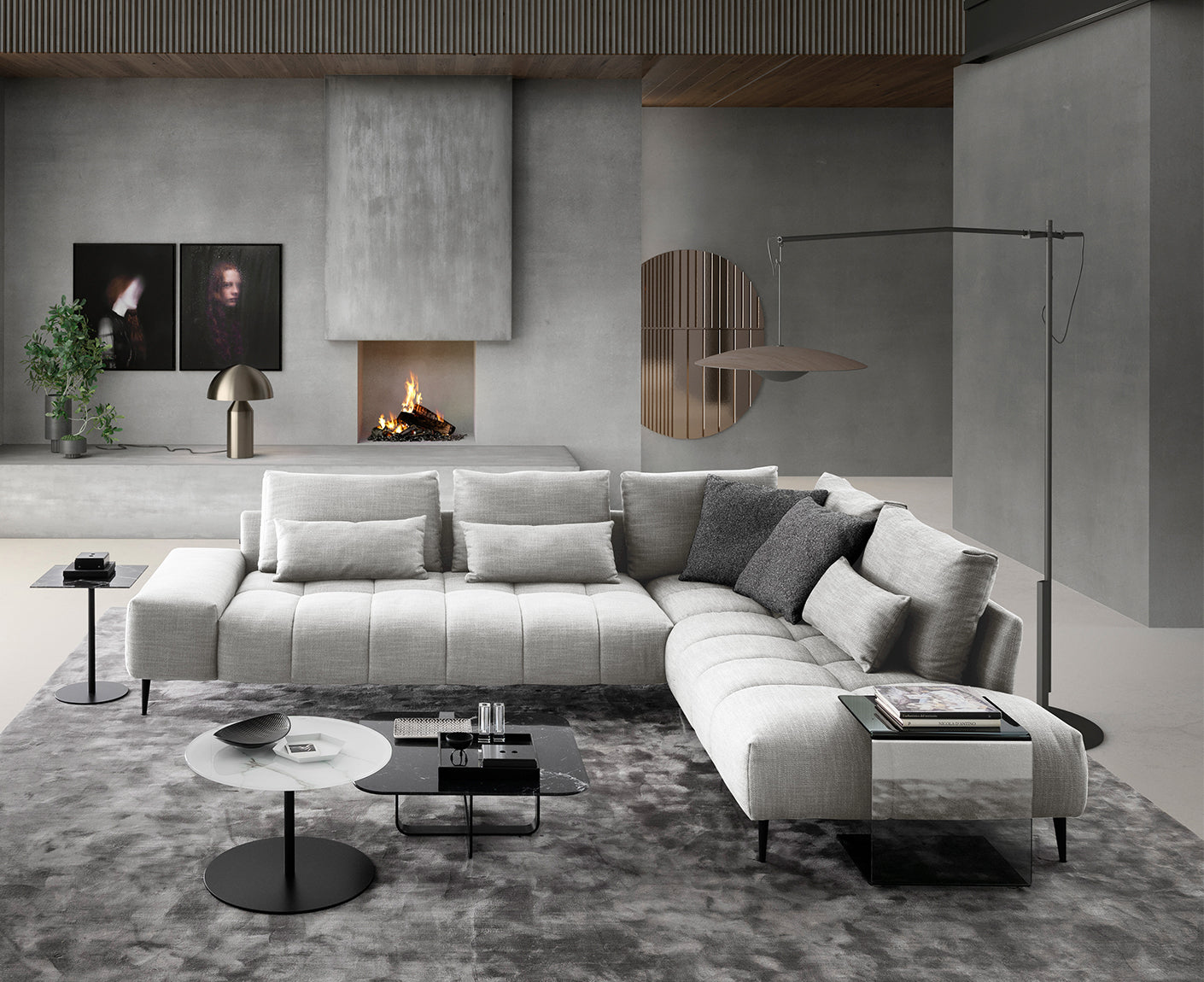 designwerk Gianni Ecksofa | 312 x 231 cm | Flachgewebe