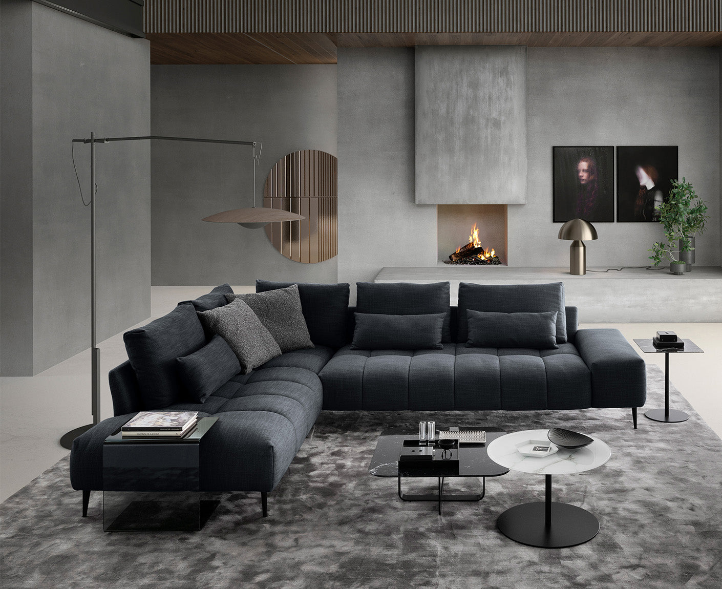 designwerk Gianni Ecksofa | 312 x 231 cm | Flachgewebe