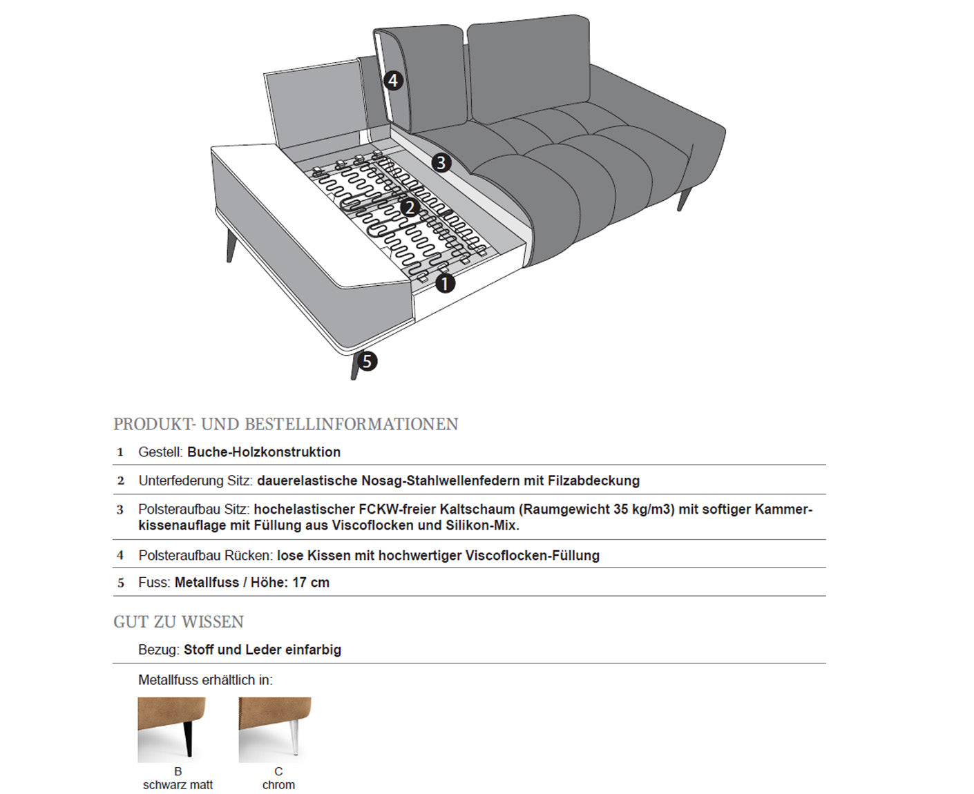 designwerk Gianni Sofa 3-Sitzer | 232 - 252 cm | Flachgewebe