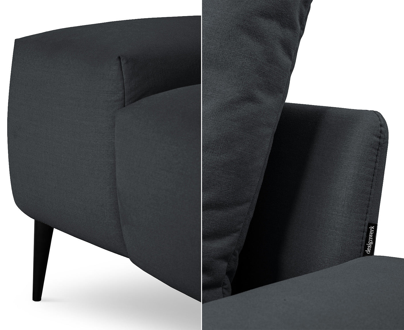 designwerk Gianni Sofa 3-Sitzer | 232 - 252 cm | Flachgewebe