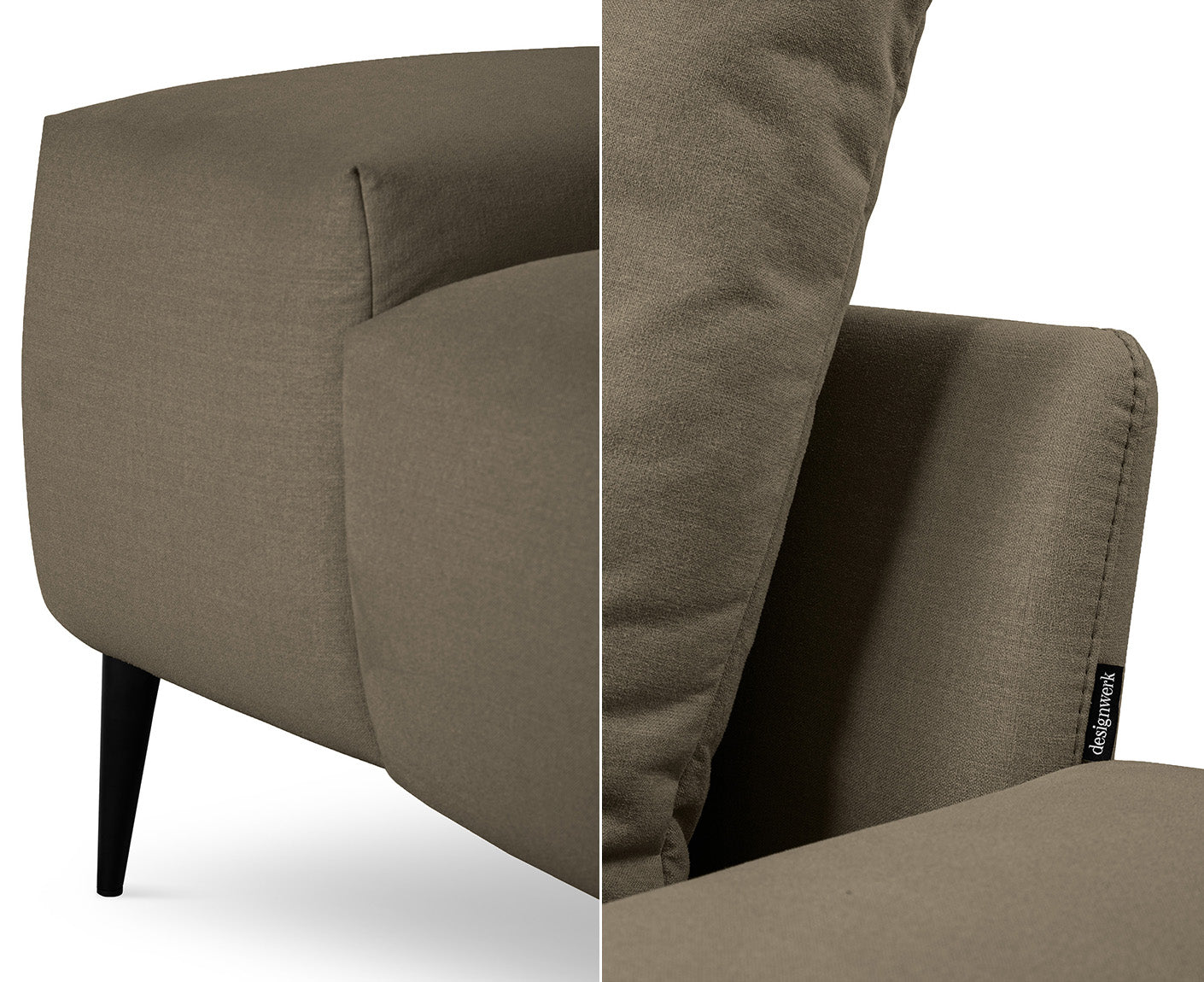 designwerk Gianni Sofa 3-Sitzer | 232 - 252 cm | Flachgewebe