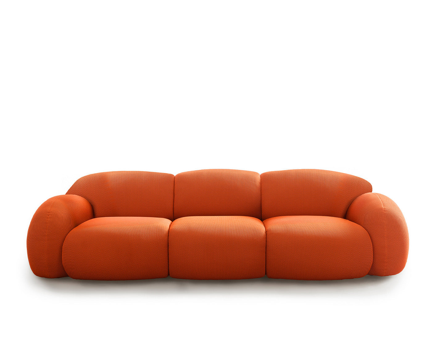 designwerk Globe 3-Sitzer Sofa | 292 x 116 cm | Flachgewebe 3D-Effekt