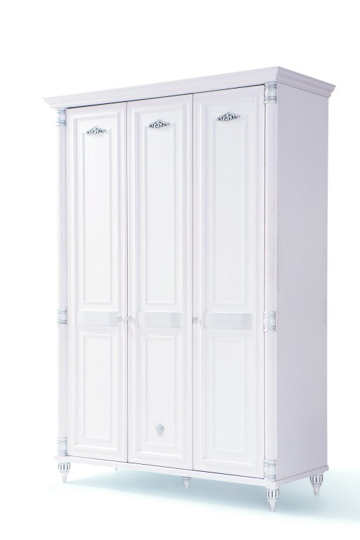 Cilek ROMANTIC Kleiderschrank Kinderkleiderschrank Schrank Weiß