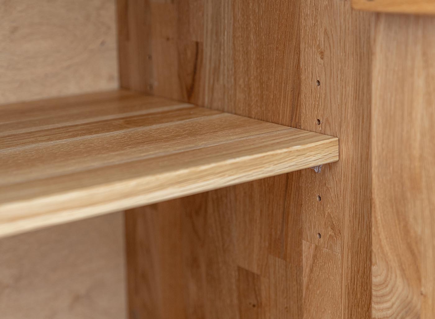 Collodi Massivholz TV-Lowbard 185 cm Wildeiche, Montiert