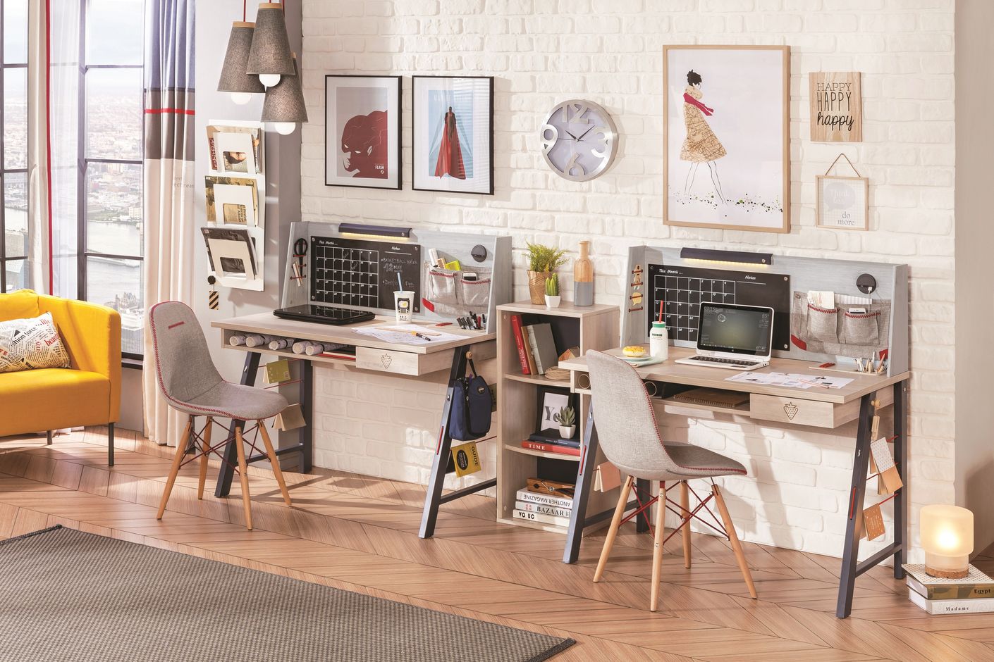 Cilek TRIO Stuhl Kinderstuhl Kinderzimmer Grau