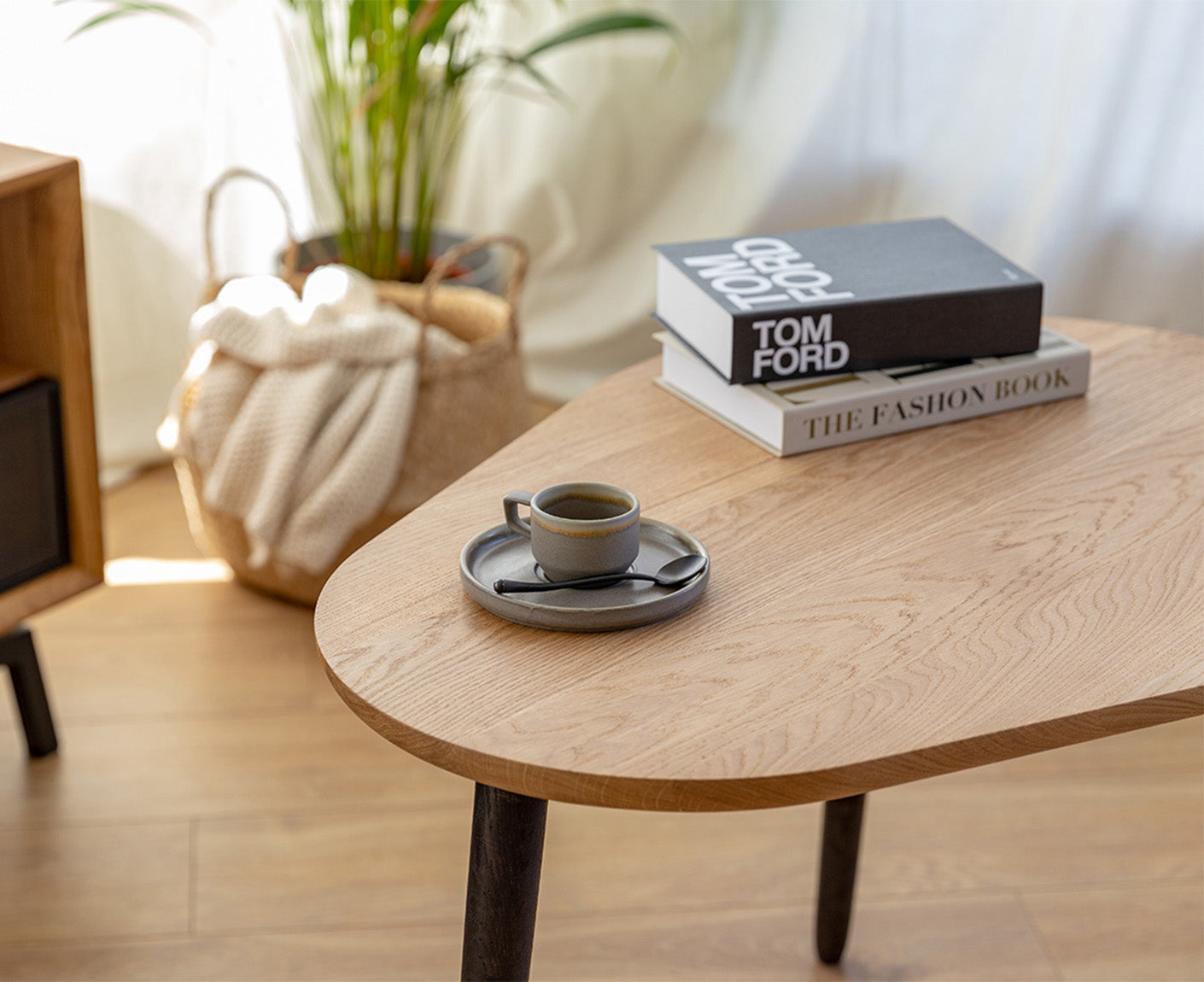Awokado Couchtisch Massivholz
