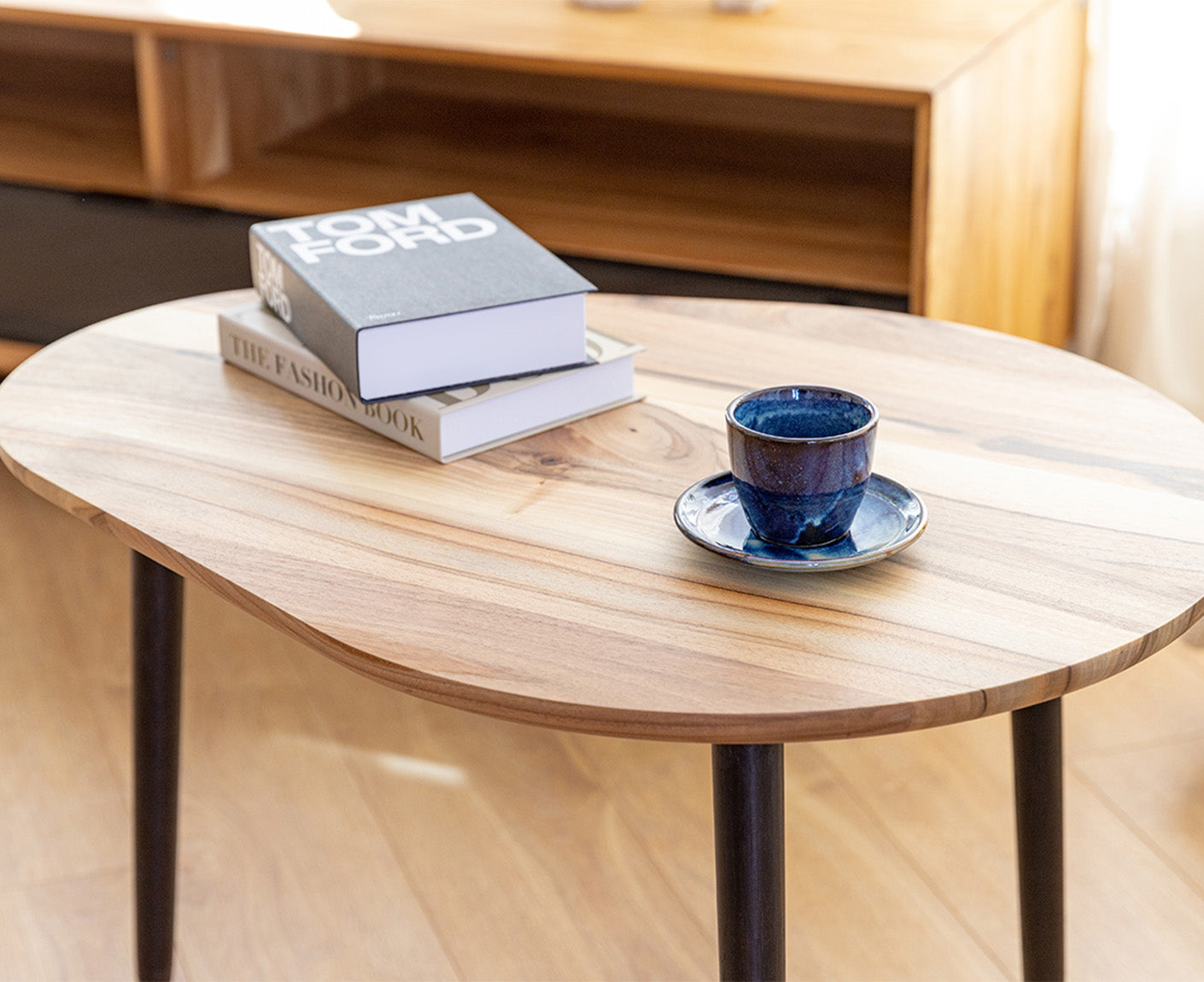 Awokado Couchtisch Massivholz