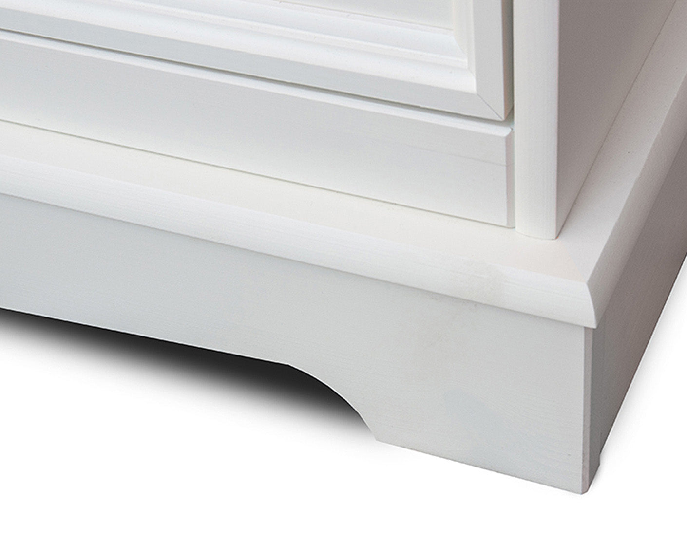 Belluno Elegante Standvitrine 90x190 cm Massivholz