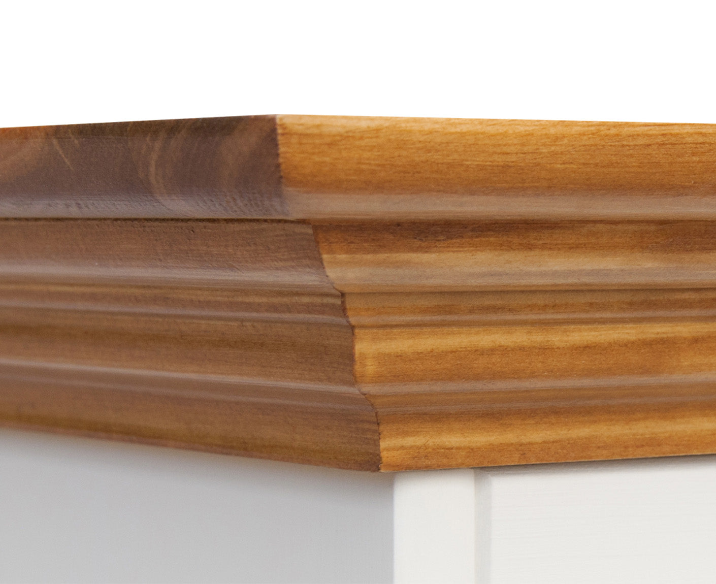 Belluno Elegante Standvitrine 90x190 cm Massivholz