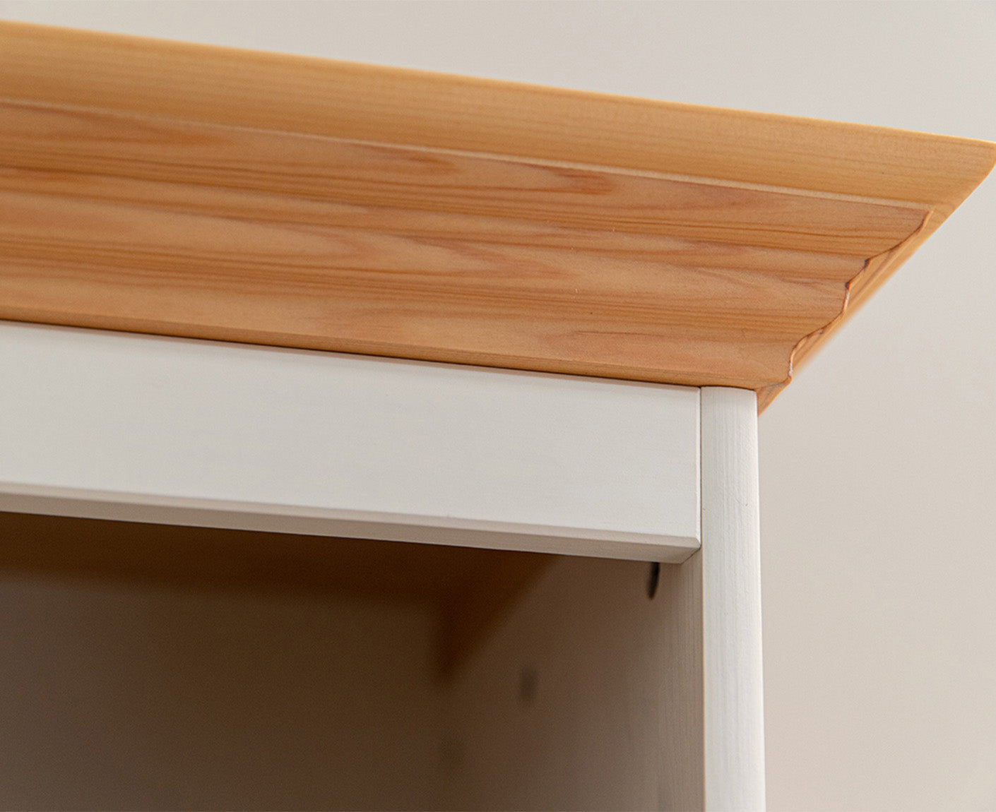 Belluno Elegante Standvitrine 90x190 cm Massivholz