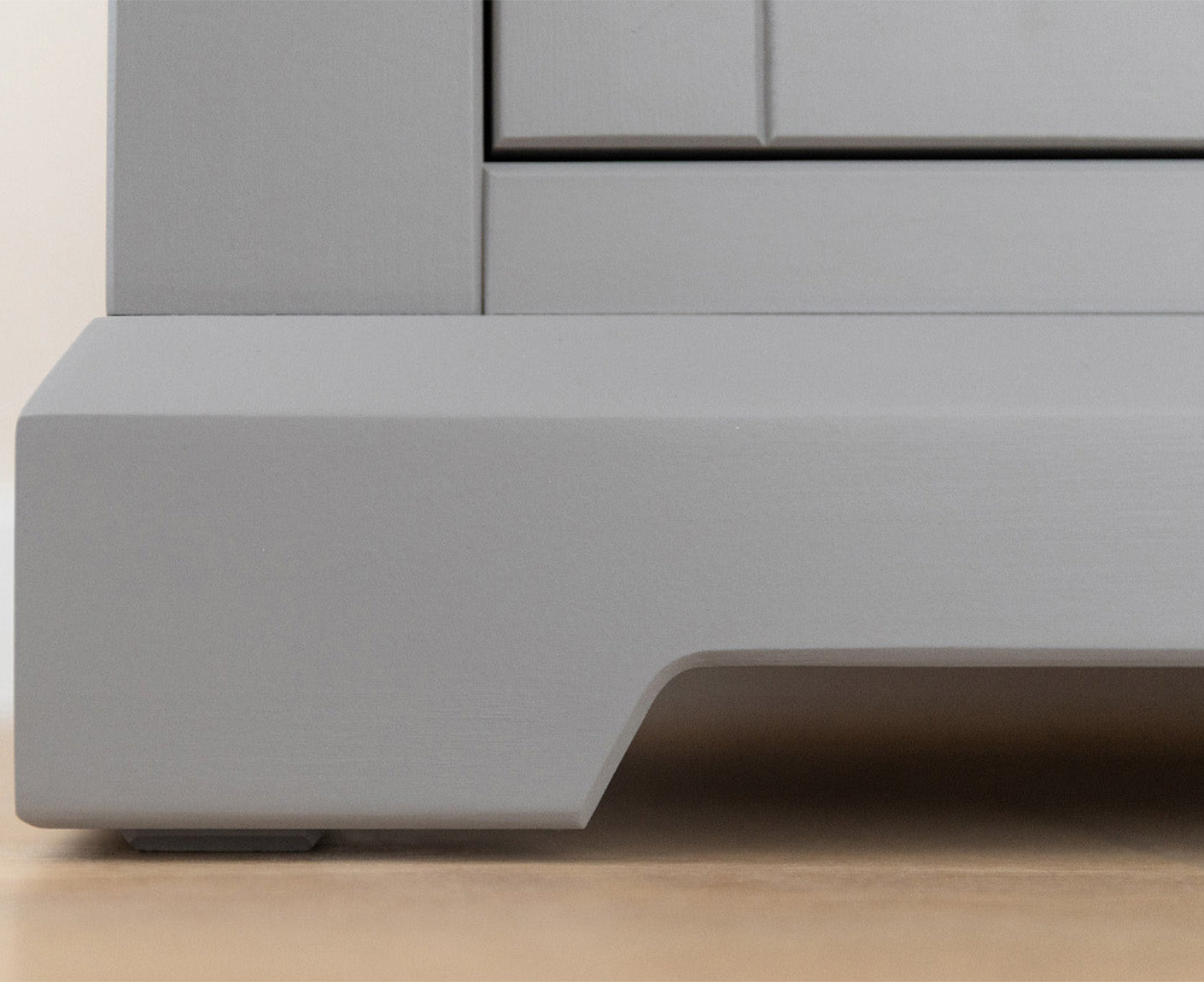 Marone Elite Vitrine Massivholz Weiß / Grau