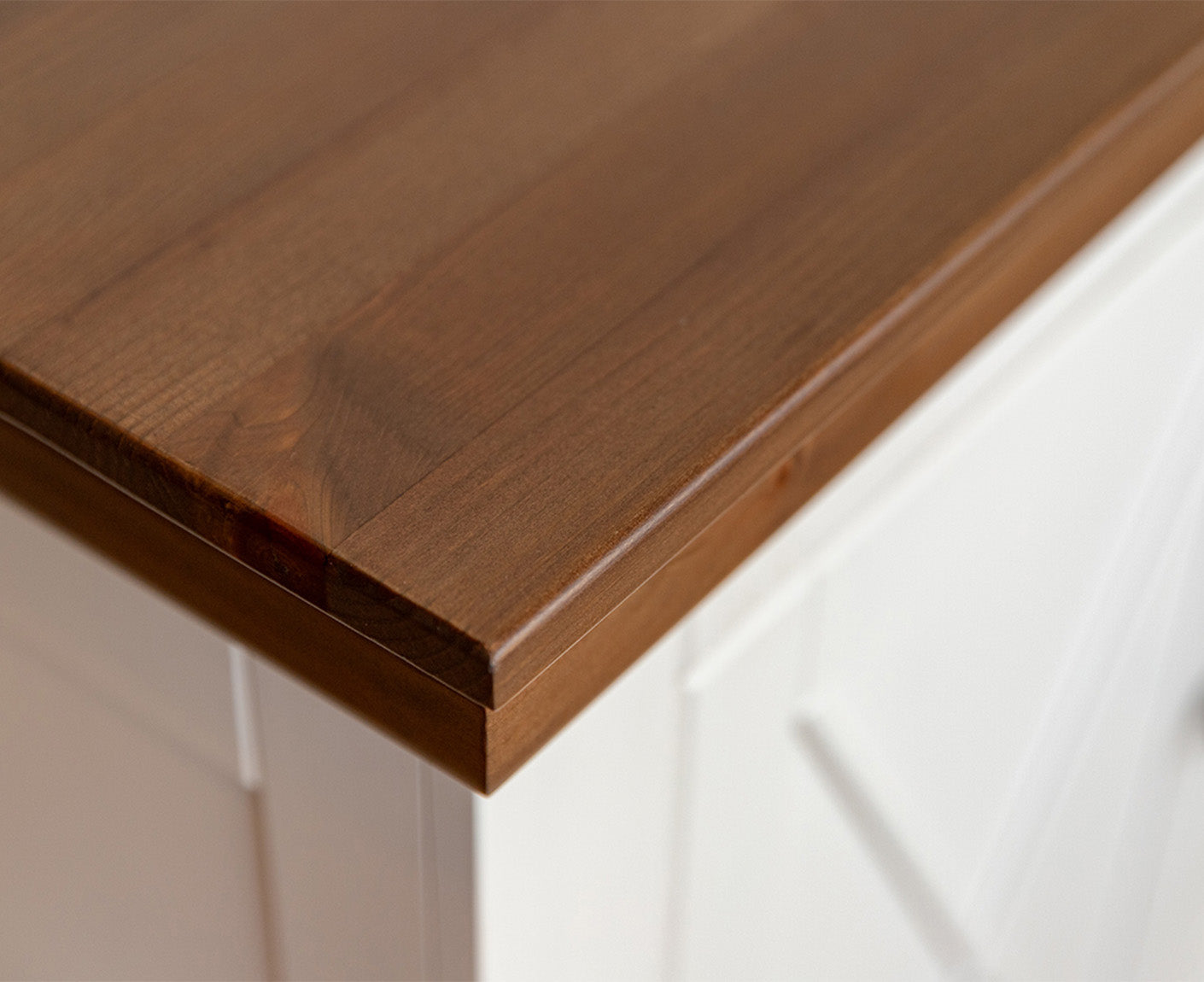 Marone Elite Sideboard 2-türig Massivholz Weiß / Grau