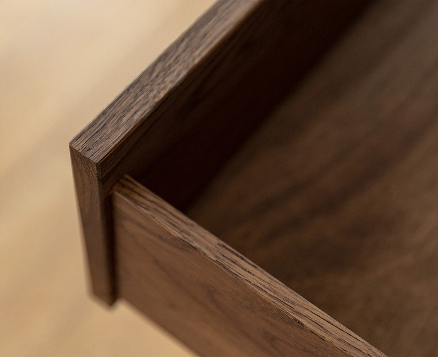 Modern Loft Massivholz Wohnzimmerset 4-teilig Eiche/Glas Grafit