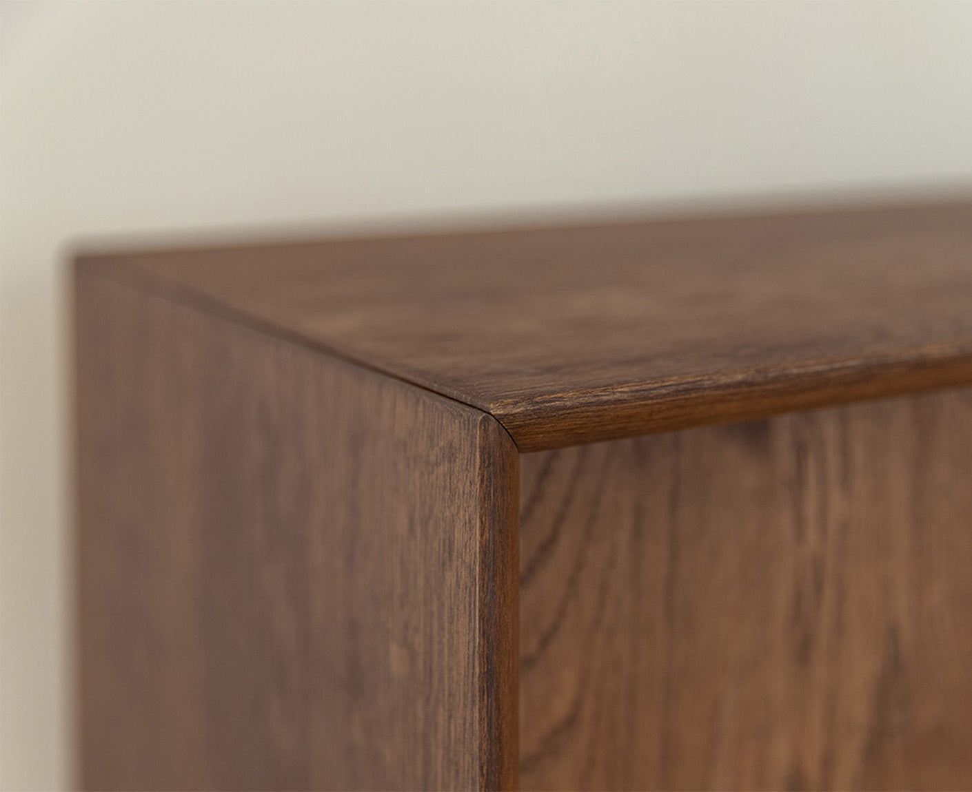 Modern Loft TV-Lowboard 200 cm Massivholz Eiche geölt/Glas Grafit Matt