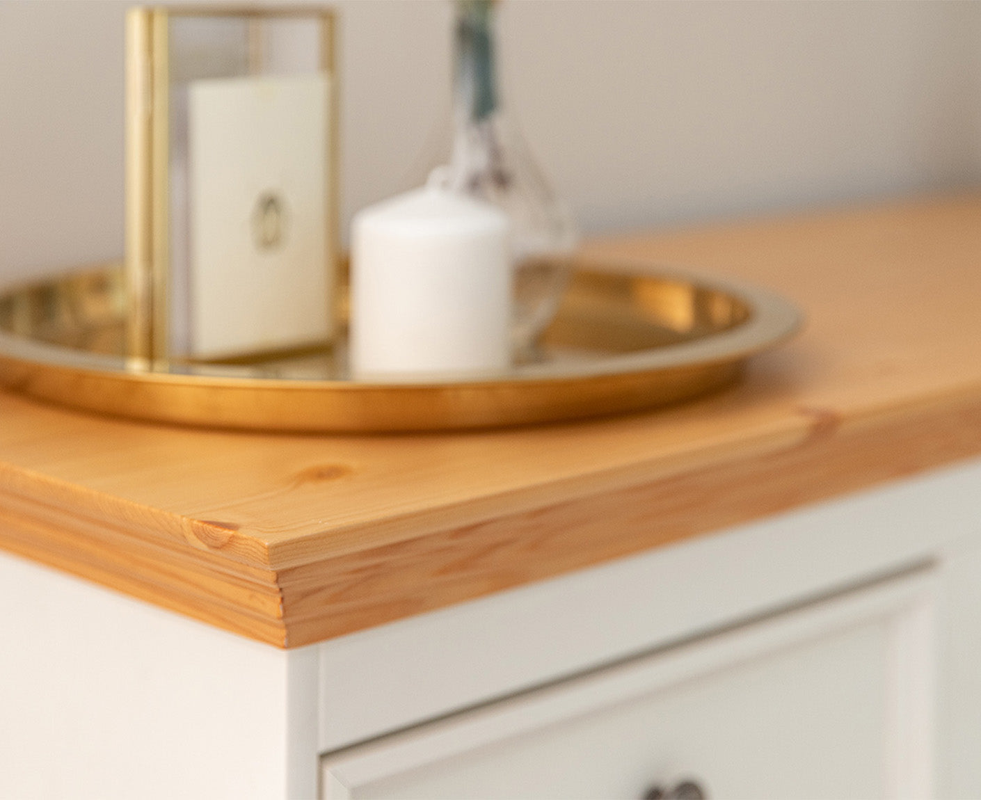 Belluno Elegante Sideboard 130x85 cm Massivholz