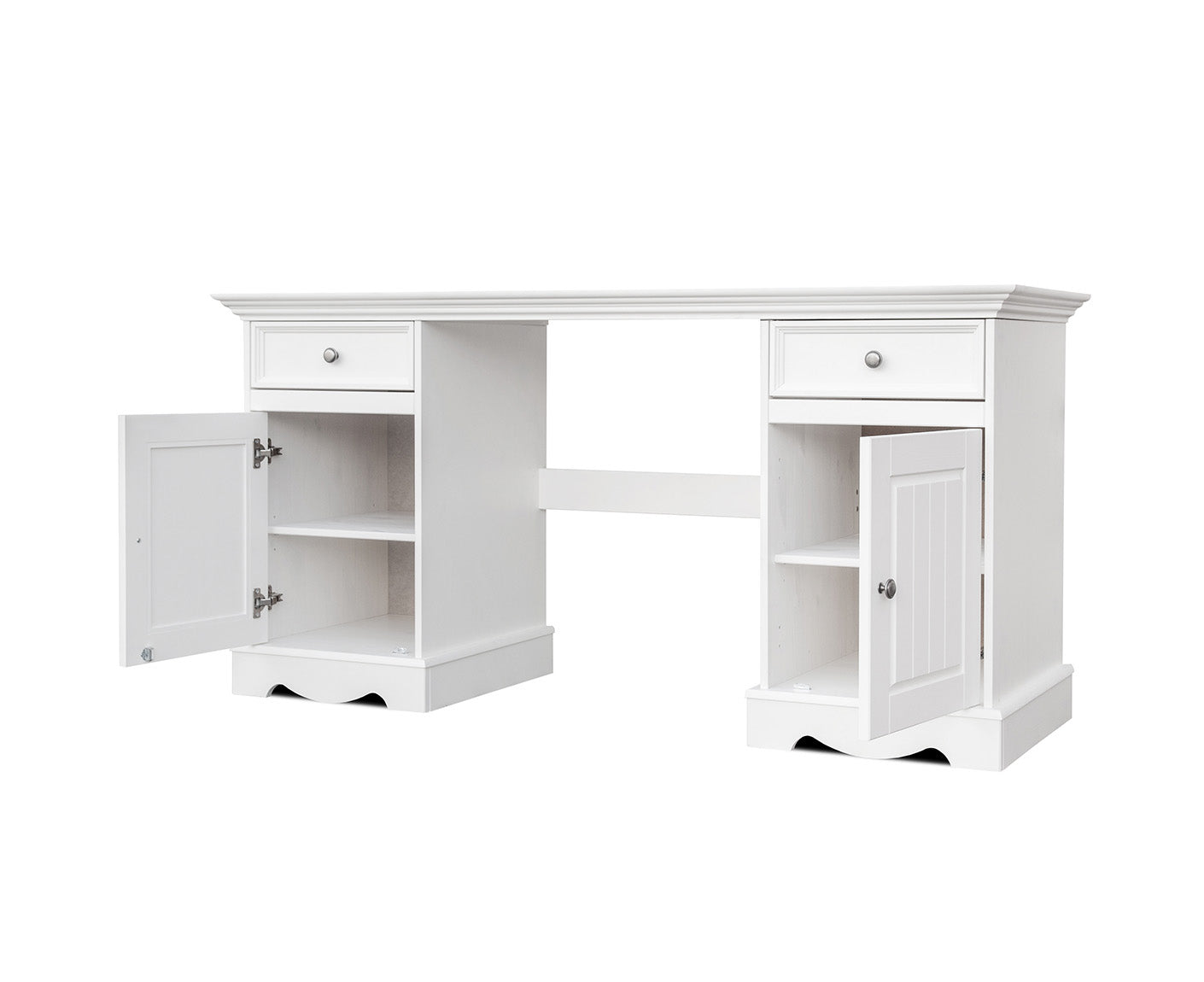 Belluno Elegante Schreibtisch 155x53 cm Massivholz