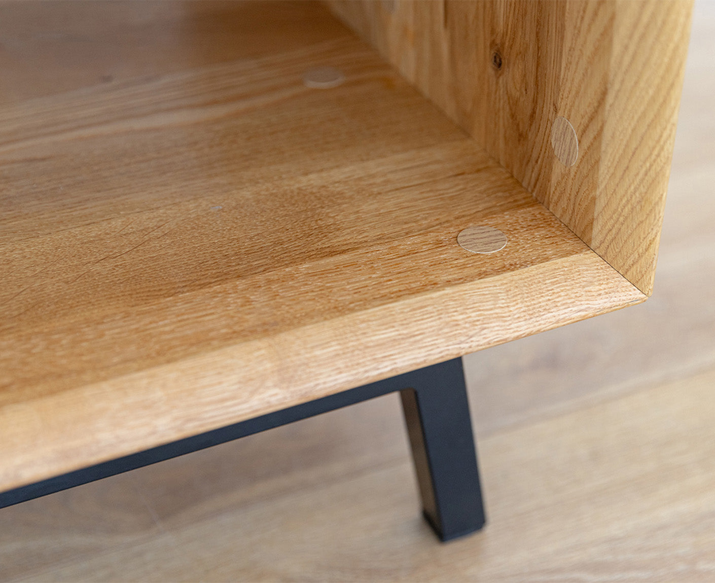 Modern Loft Couchtisch Massivholz Eiche geölt